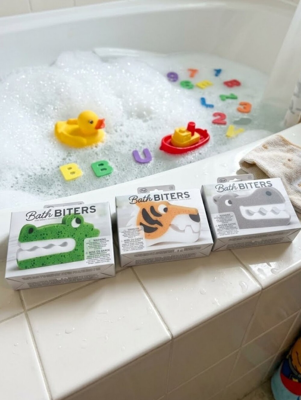 3 Bath Biters Bath Sponges